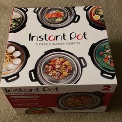 2 Piece Instant Pot Steamer baskets (for 6 And 8 Qt) - NEW, Unopened