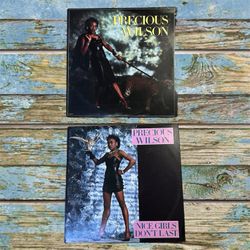Precious Wilson 2 Vinyl Bundle Lot Self Titled Nice Girls Dont Last Electro Funk