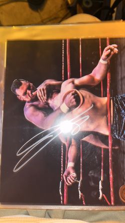 WWE GUNTHER SIGNED PHOTO COA