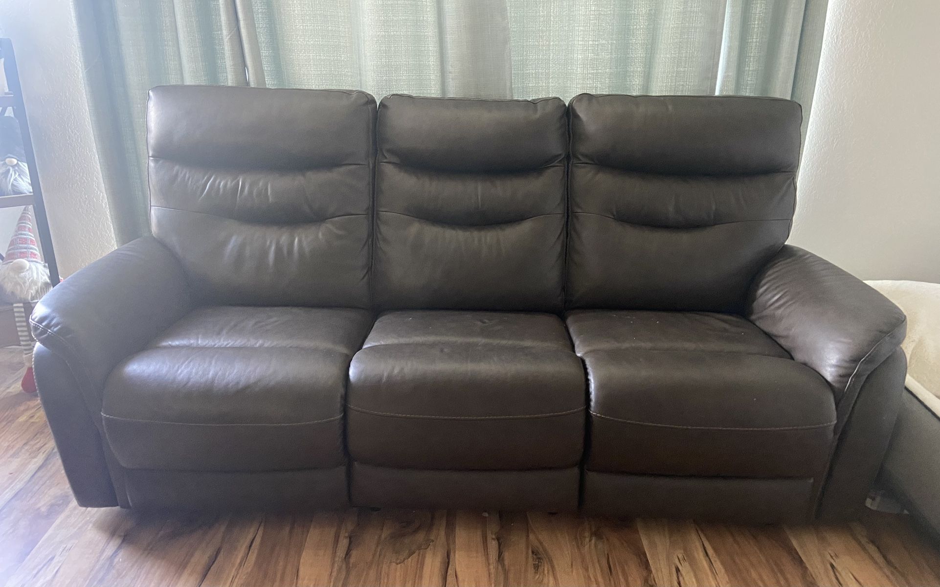 Leather Reclining Couch