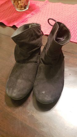Black booties size 11