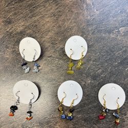 One Loop Silver And Gold Earrings