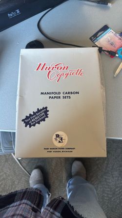 Huron Copysette Manifold Carbon Paper Sets Box Of 500 8 1/2 X 11 Sheets Appears Full