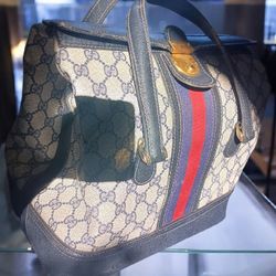 Authentic 1970's Gucci Travel Bag