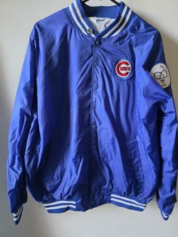 Vintage 80s Chicago Bears Satin Jacket - Harry Caray Patch - Mens Large