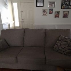 Couch Comes With Two Extra Pillows $250 Couch Loveseat, Chair, Ottoman $400 OBO , Glass Coffee Table And 2 End Tables With Rug $150 OBO