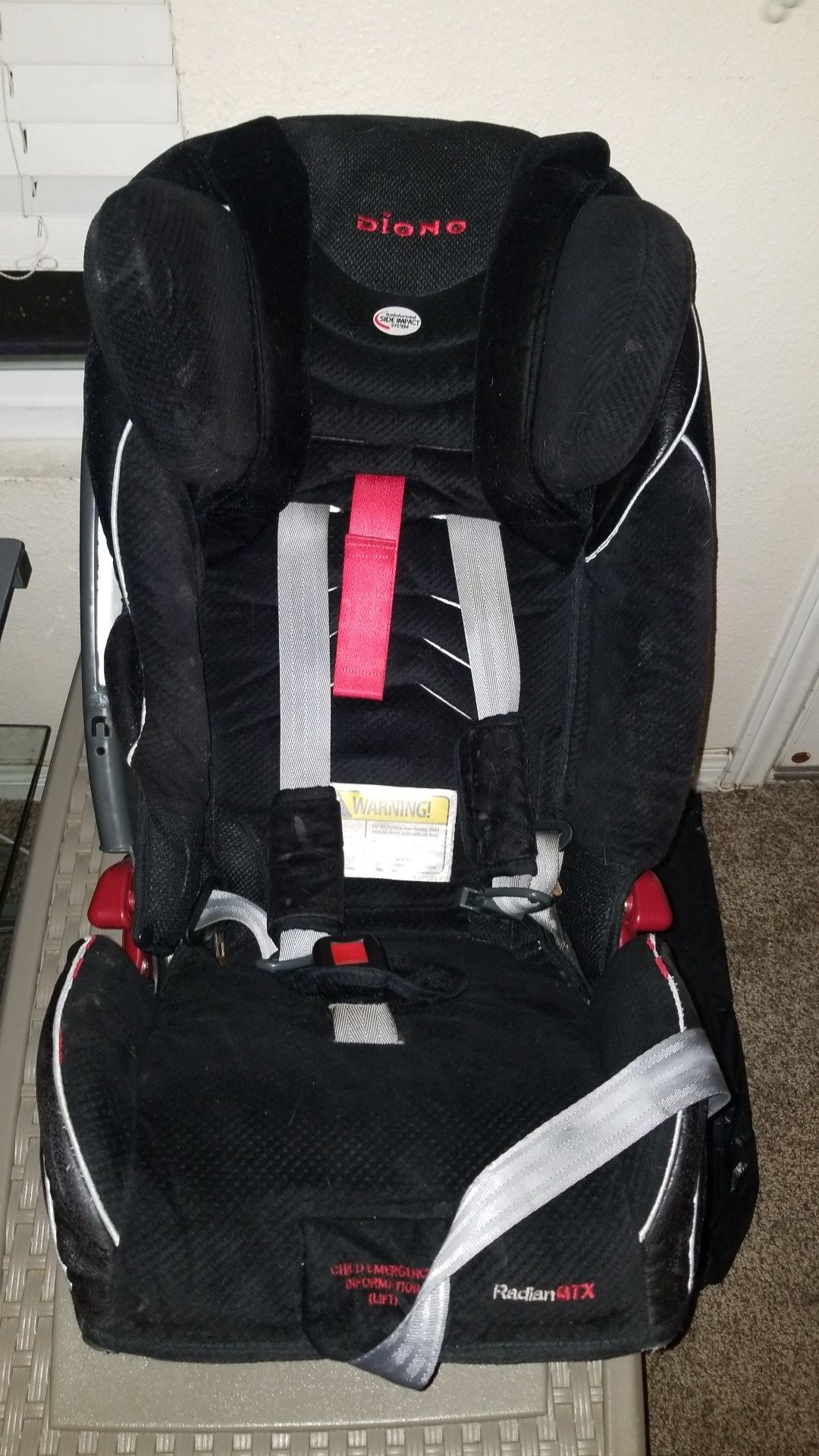 DIONO Radian GTX FAA approved child car seat