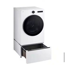 LG 27 in. Laundry Pedestal in White with Storage Drawer