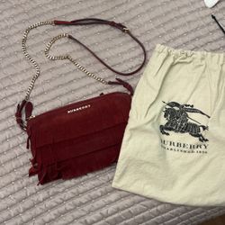 Burberry Suede Handbag 