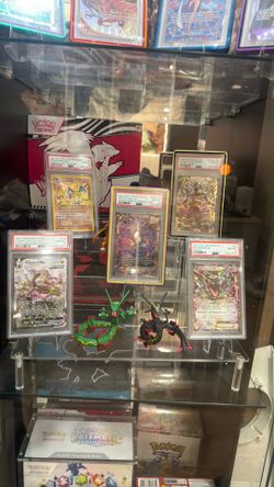 Pokemon PSA slabs and one piece PSA slabs