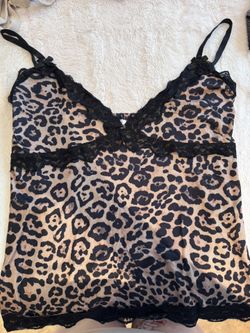 Leopard Spaghetti Strap Shirt