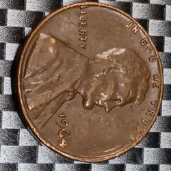 This One Is A Very Great (1964) No Mint Mark DDDIE Lincoln Memorial Penny 