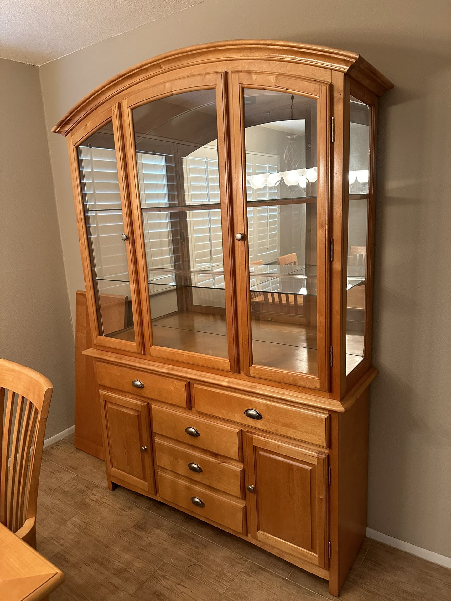 Contemporary Maple Dining Cabinet