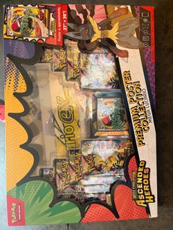 Premium poster collection, mega Lucario mega evolution, ascended heroes box
