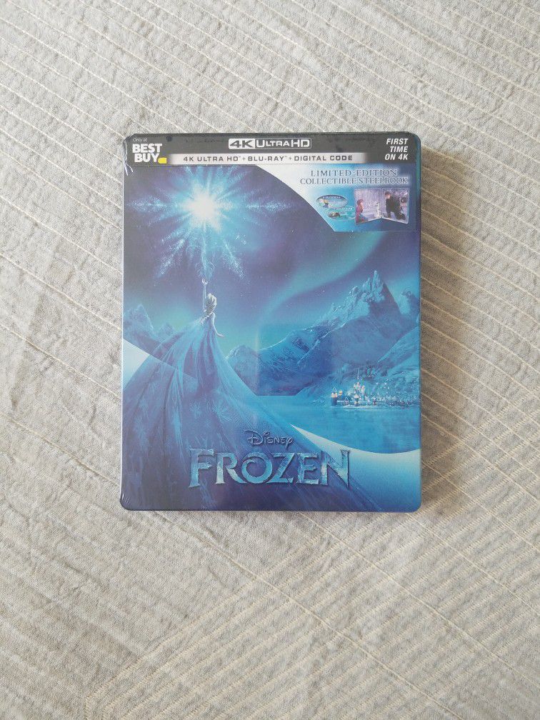 Disney Frozen Steelbook 4K Best Buy Limited Edition (4K Ultra HD + Blu ray + Digital Code) 