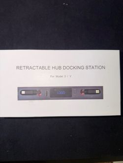 Retractable Hub Docking Station For Tesla Model 3/Y