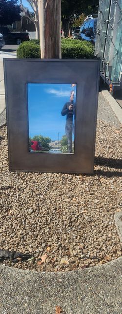 Mirror Laton Frame Crate & Barrel