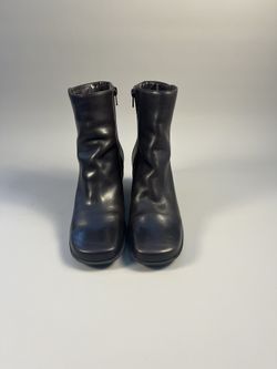 Naturalizer Zip Up Ankle Boot Women’s Size 8.5 Black Leather 