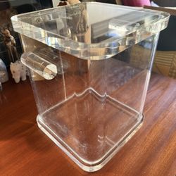 Mid Century Lucite Ice Bucket