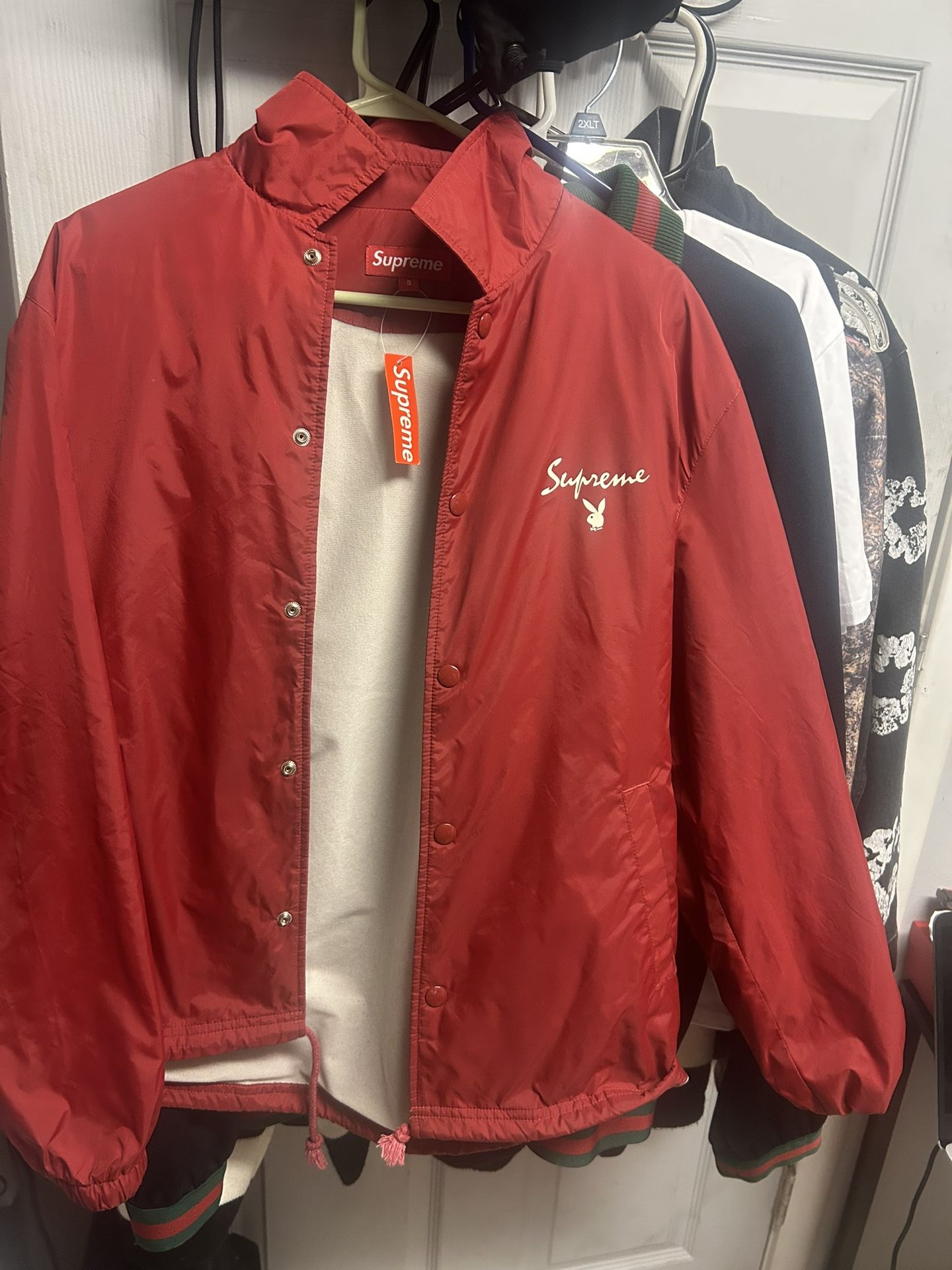 Supreme X Playboy Red Ss17 Coat Size S-M