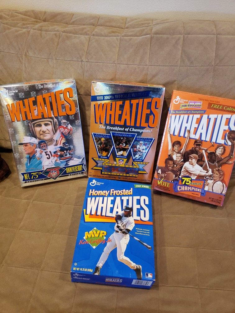 Collectible Sports Wheaties Cereal Boxes