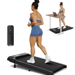 THERUN Walking Pad Treadmill with 10% Incline, Under Desk Treadmills for Home Office, Portable Small Walking Pad with Remote Control 