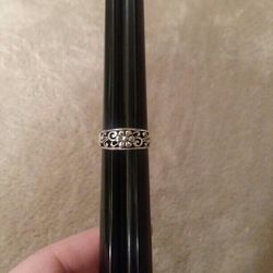 Silver Open Pierced Flower Ring 
