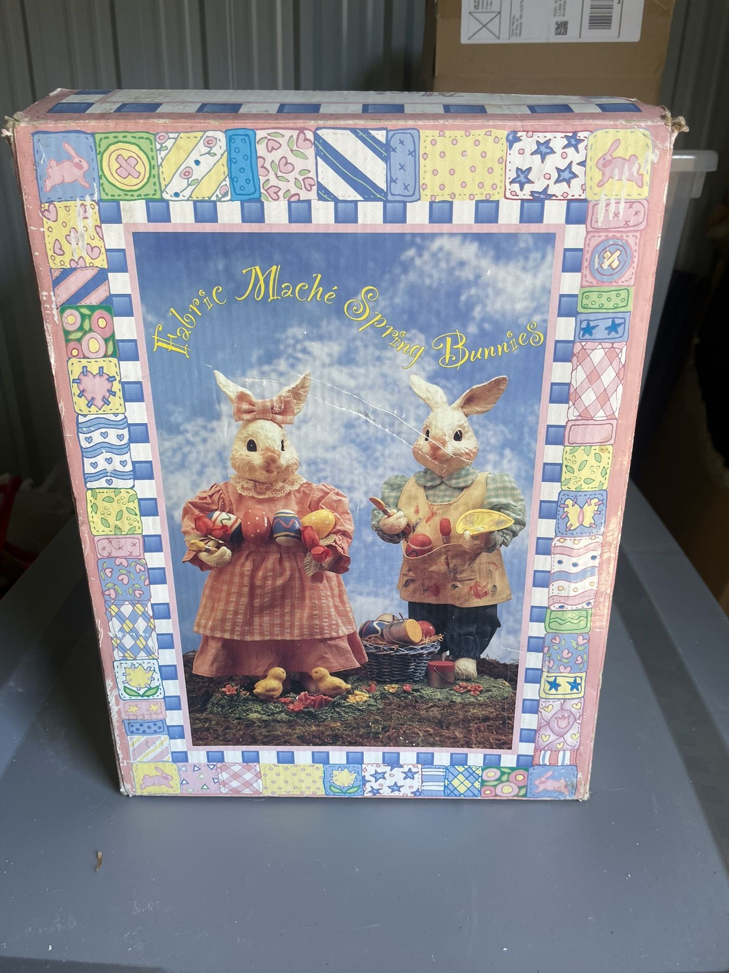 Fabric Maché Spring Bunnies