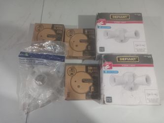 Flood lights, smoke alarms, & pull chain light