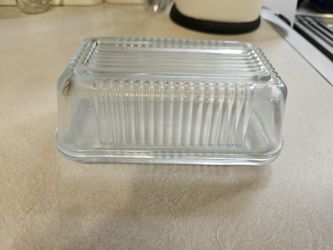 Glass Butter Dish 