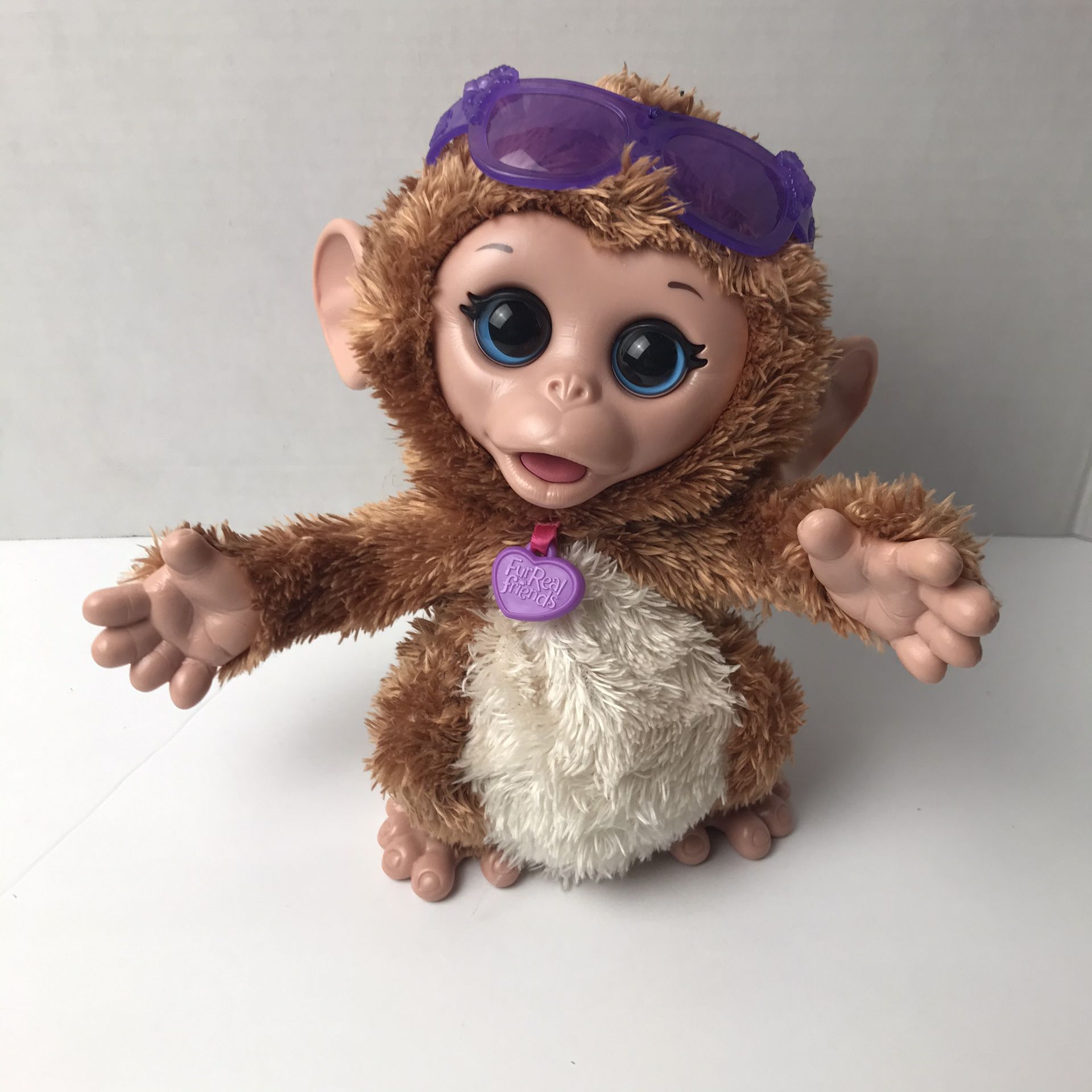 Furreal Friends Giggley Monkey Interactive Dancing Plush Pet Toy Hasbro 2013