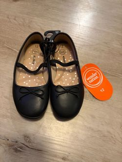 Girls Wonder Nation Black Ballet Flats Brand New with Tags Shoes