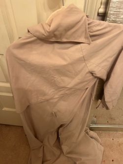 Long light brown button jacket