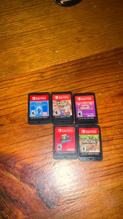Nintendo switch light, five games, Minecraft legends shopping, clutter Pokémon violet super Mario, Odyssey and Minecraft