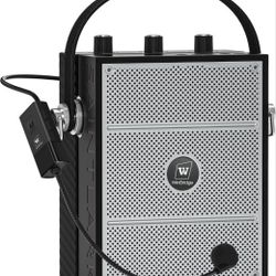 (New Factory Sealed) 
Bluetooth 5.3 Voice Amplifier with Wireless Microphone Headset,Personal Wireless amplifier Mic for Teachers,40W Loudly Portable 