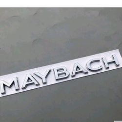Mercedes Benz Maybach Letters Badge Emblem Adhesive Back Other Items Seen Sold Sep. SHIPPING AVAILABLE