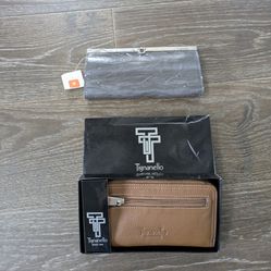 Tiganello Leather Clutch Wallet NIB Wilson's Leather Clutch Wallet With Metal Closure