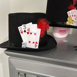 Sombreros para fiesta temática de casino