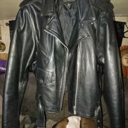 Size 4x Black Xelement Leather Riding Jacket 