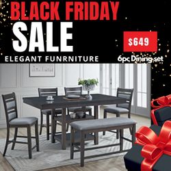  6 Pc Dining Table 