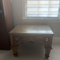 Genuine Teak Wood End Table 