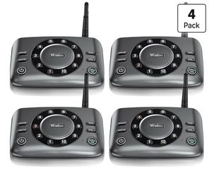 Hands-Free Intercoms Wireless for Home Business, Upgrade Two Way Audio Intercom System for Elderly, Full Duplex Room to Room Intercom with 5280 ft Ran