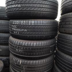 4 Really Good Yokohama Tires Size 235-55-19 All 4 For $250 Free Installation And Balance 