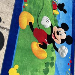 Mickey Mouse Carpet And Desk