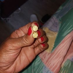 Gold Plated Mens  Earrings 