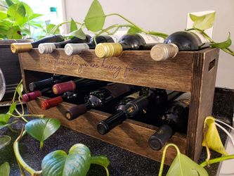 Wine rack, crate wood