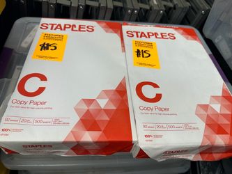 2 Packs Legal Size Staples Copy Paper 8.5x14 Inch