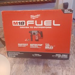 Milwaukee M18 Fuel Rotary Hammer New With 5.0 Battery