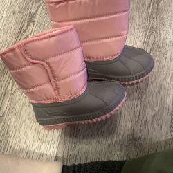 Pink Snow Boots