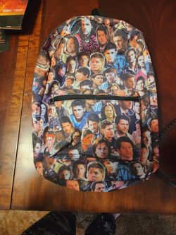 Supernatural SPN Sam & Dean Winchester & Castiel Backpack New!